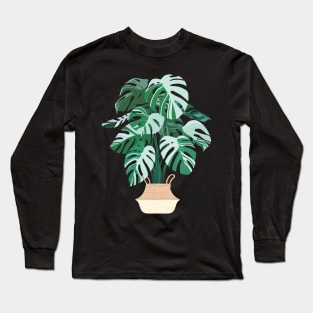 Monstera deliciosa variegata Long Sleeve T-Shirt